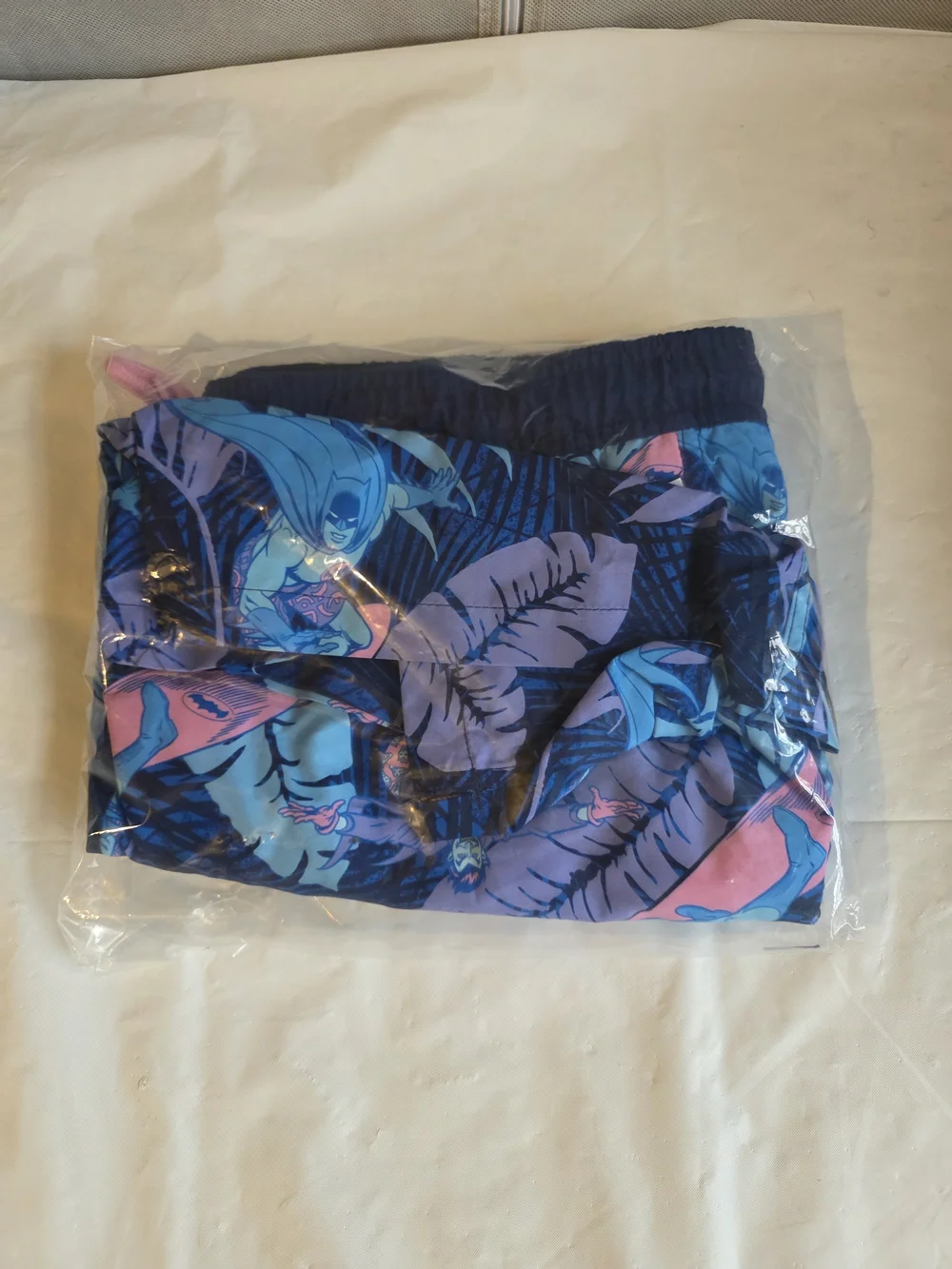 Men's Batman And Joker Print Swim Trunks - Picture 3 of 4